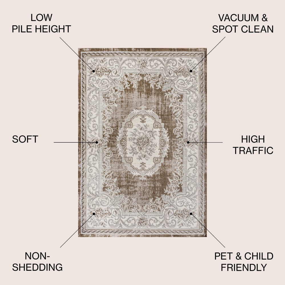 Amur Rosalia Cottage Medallion Area Rug