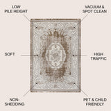 Amur Rosalia Cottage Medallion Area Rug