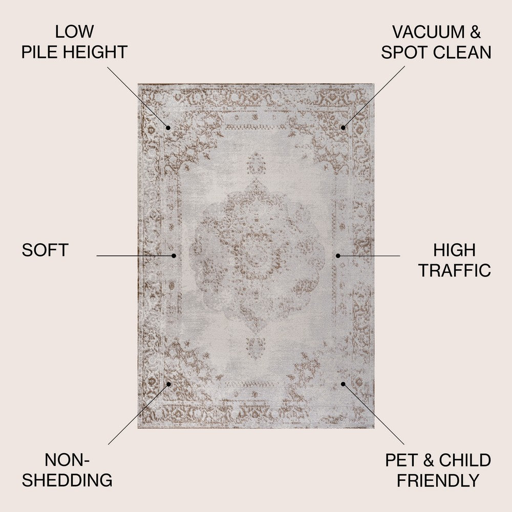 Thanlyin Rosalia Cottage Medallion Area Rug