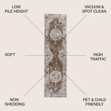 Thanlyin Rosalia Cottage Medallion Area Rug