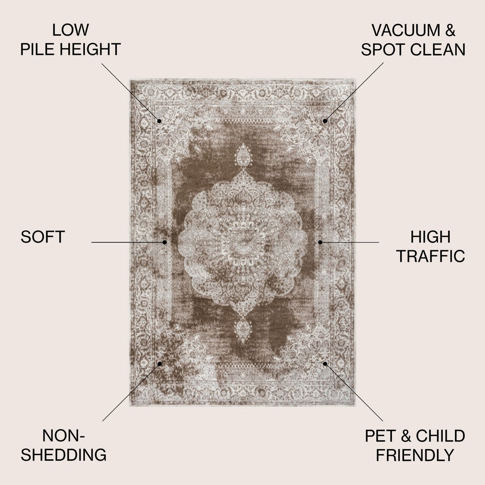 Thanlyin Rosalia Cottage Medallion Area Rug