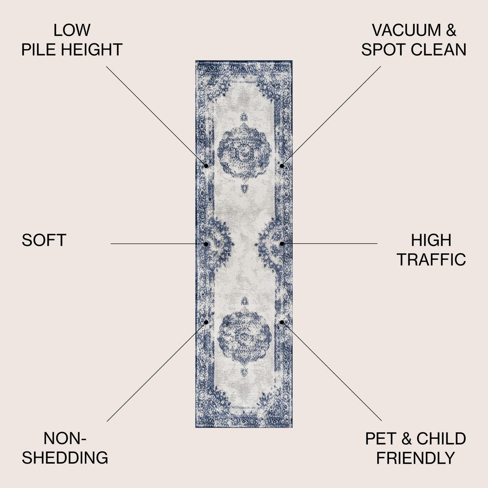 Face Cottage Medallion Area Rug