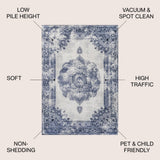 Face Cottage Medallion Area Rug