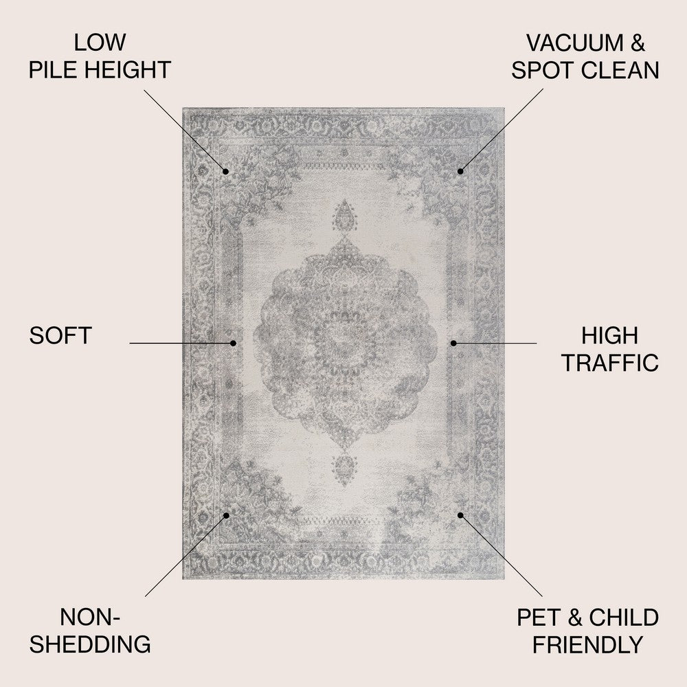 Face Cottage Medallion Area Rug