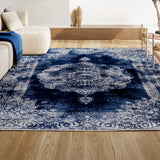 Face Cottage Medallion Area Rug