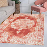 Face Cottage Medallion Area Rug