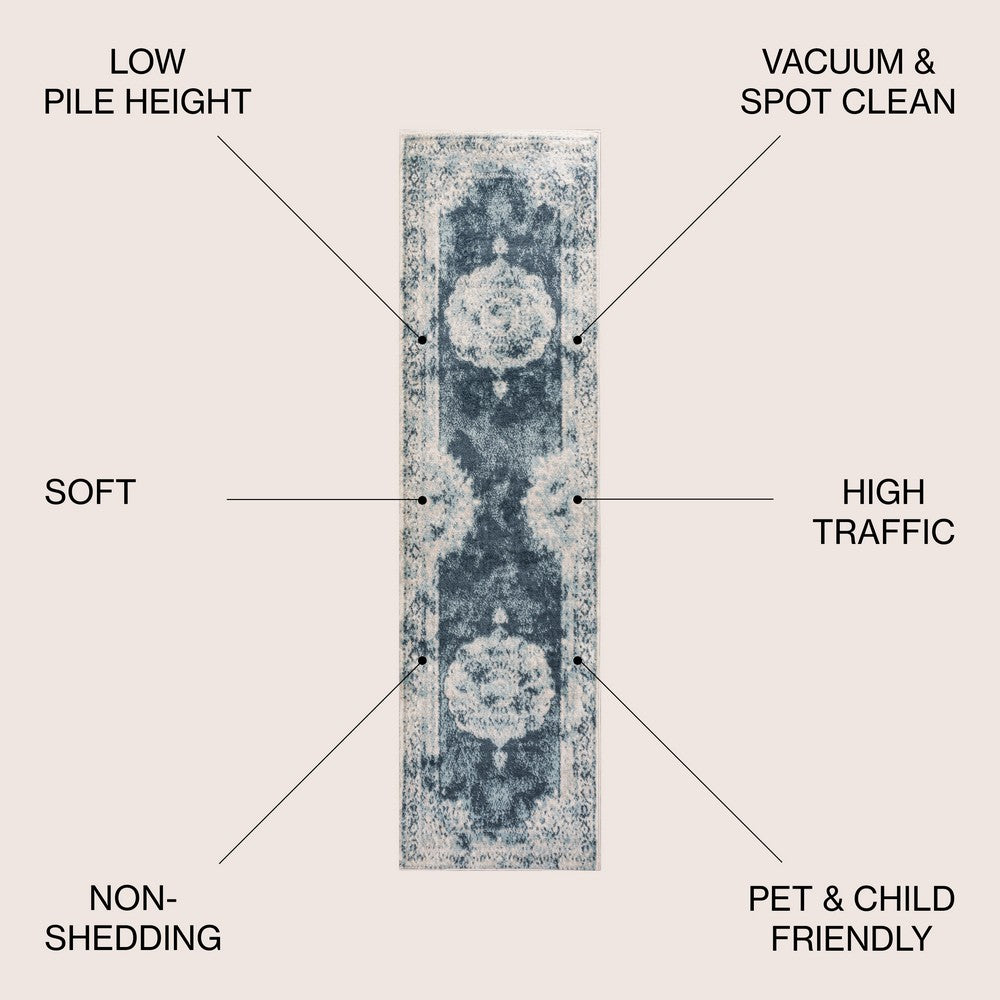 Face Cottage Medallion Area Rug
