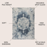 Face Cottage Medallion Area Rug