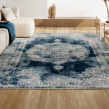 Face Cottage Medallion Area Rug