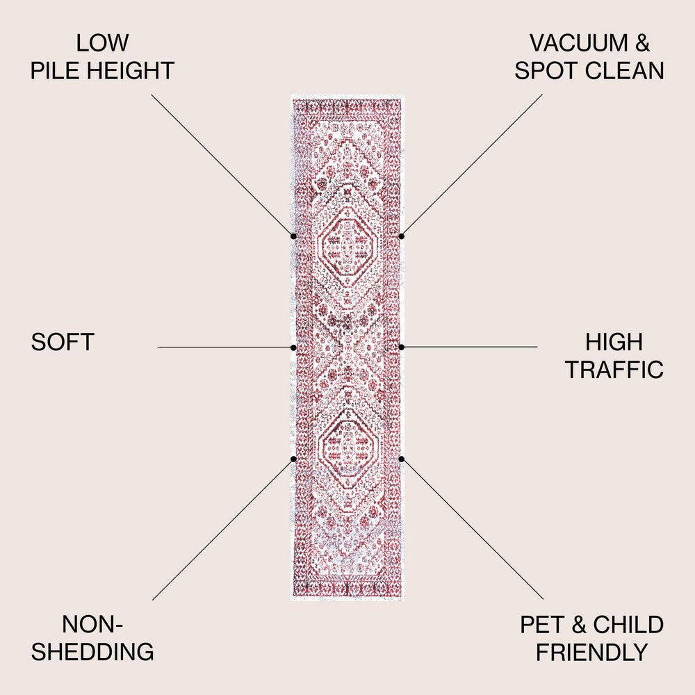Chitado Boho Cottage Medallion Area Rug