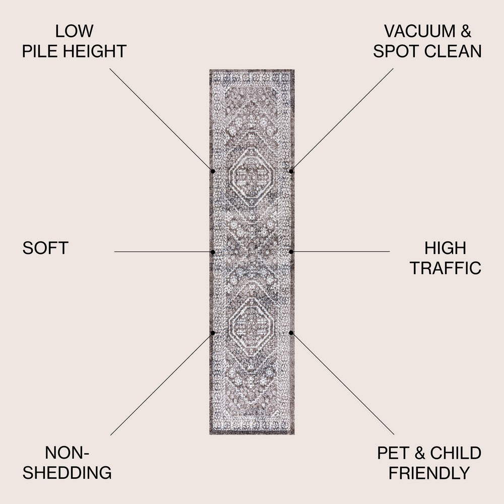 Chitado Boho Cottage Medallion Area Rug