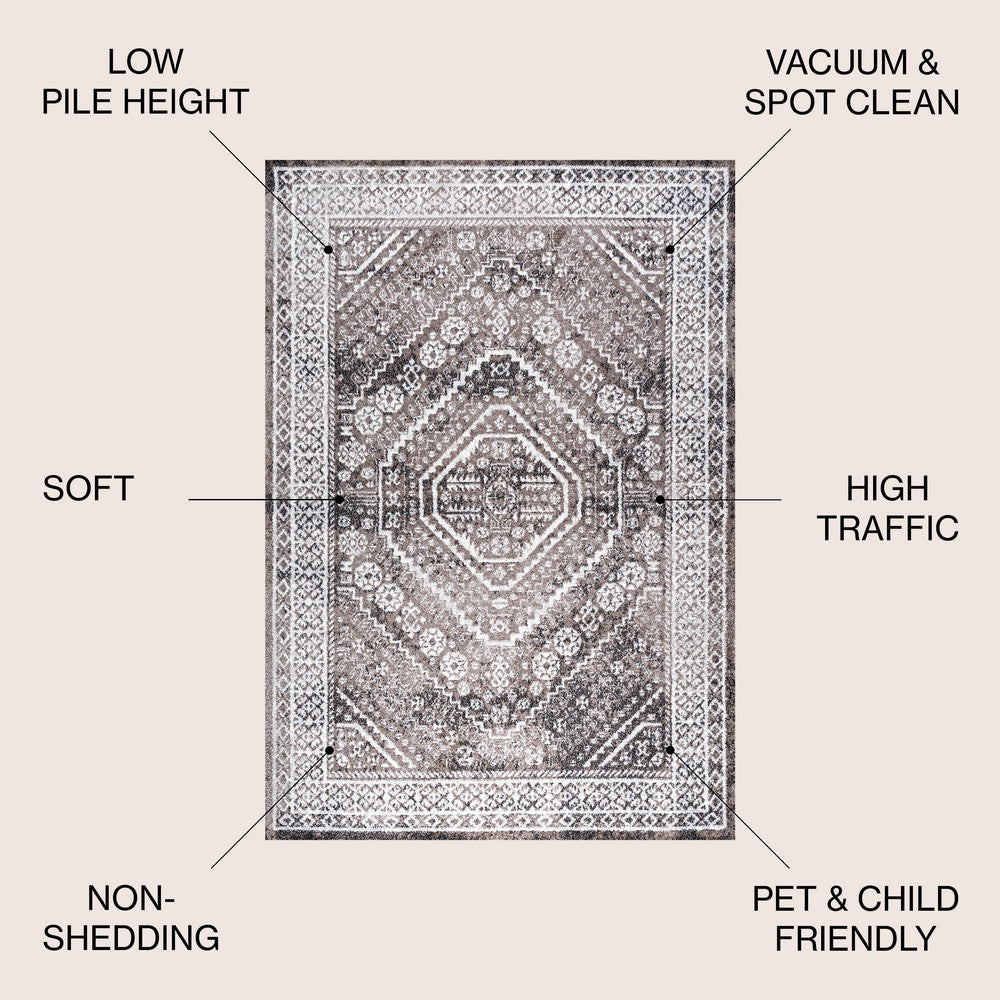Chitado Boho Cottage Medallion Area Rug