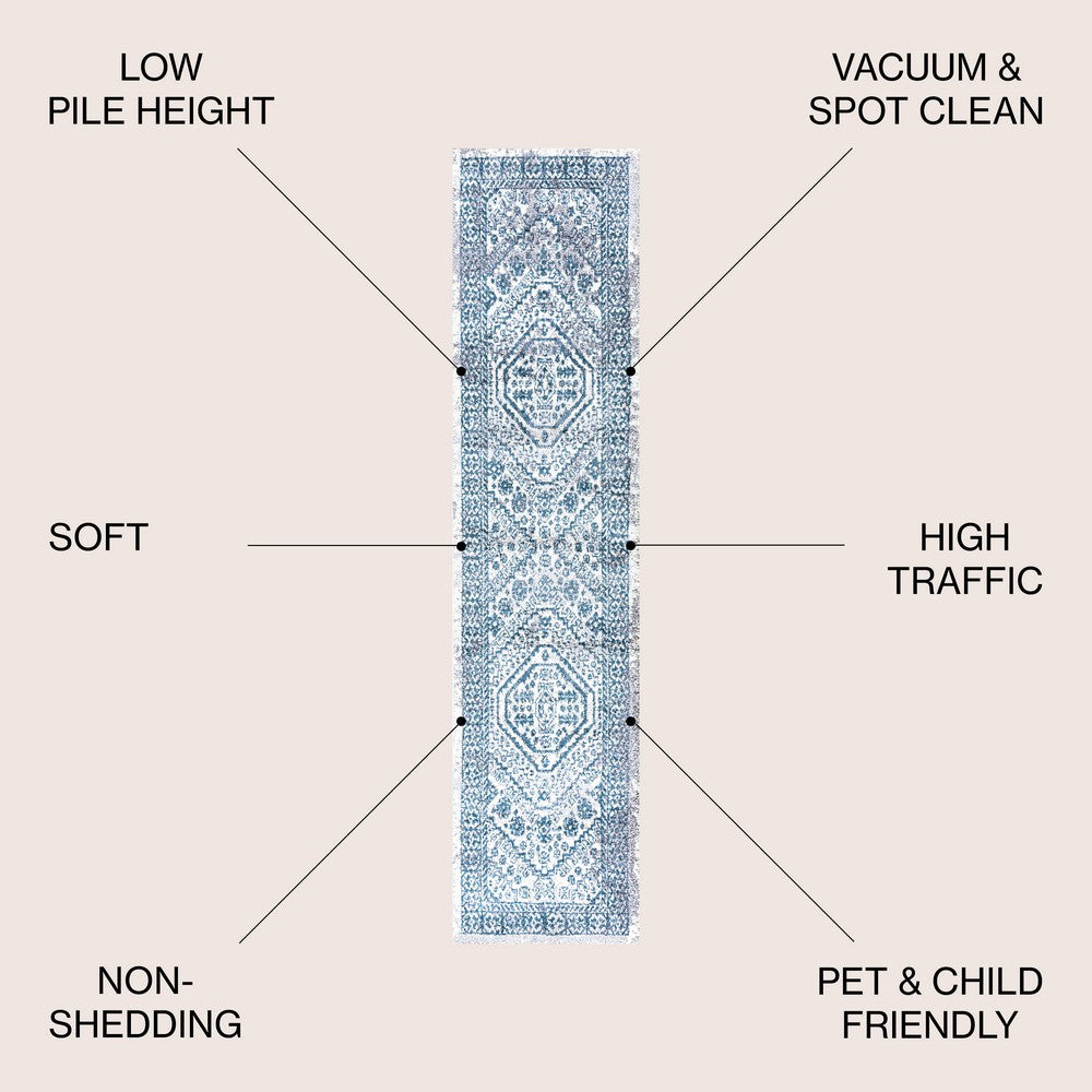 Chitado Boho Cottage Medallion Area Rug