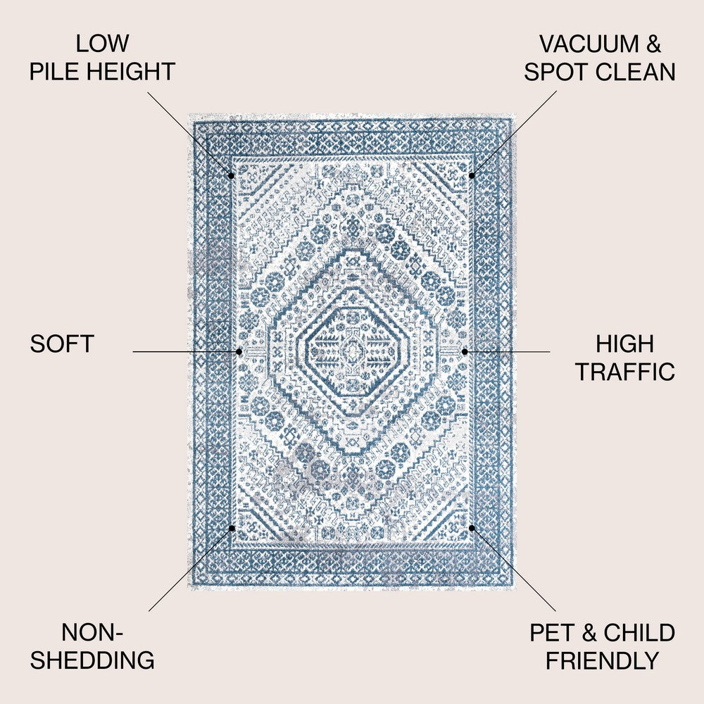 Chitado Boho Cottage Medallion Area Rug