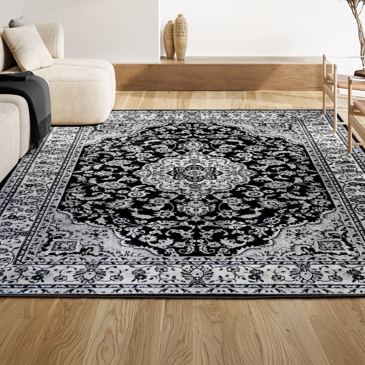 Gastre Palmette Modern Persian Floral Area Rug