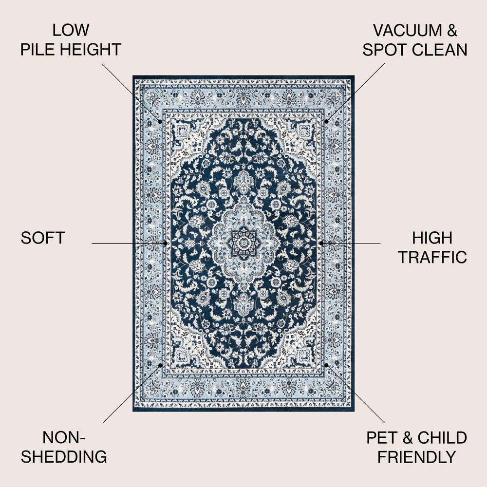 Gastre Palmette Modern Persian Floral Area Rug