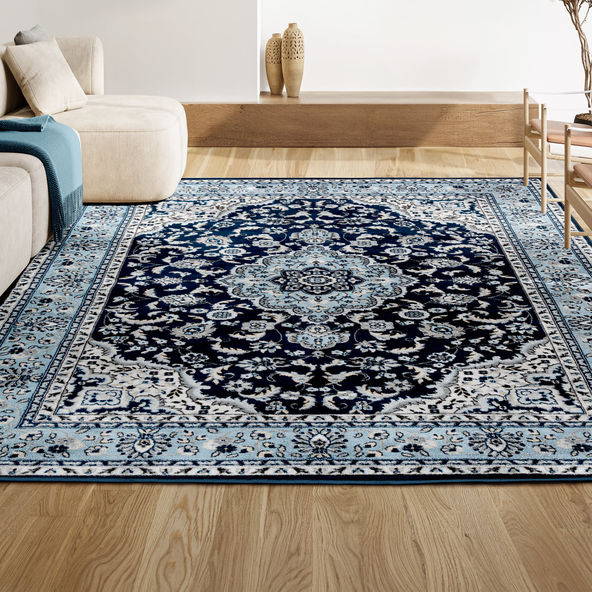 Gastre Palmette Modern Persian Floral Area Rug
