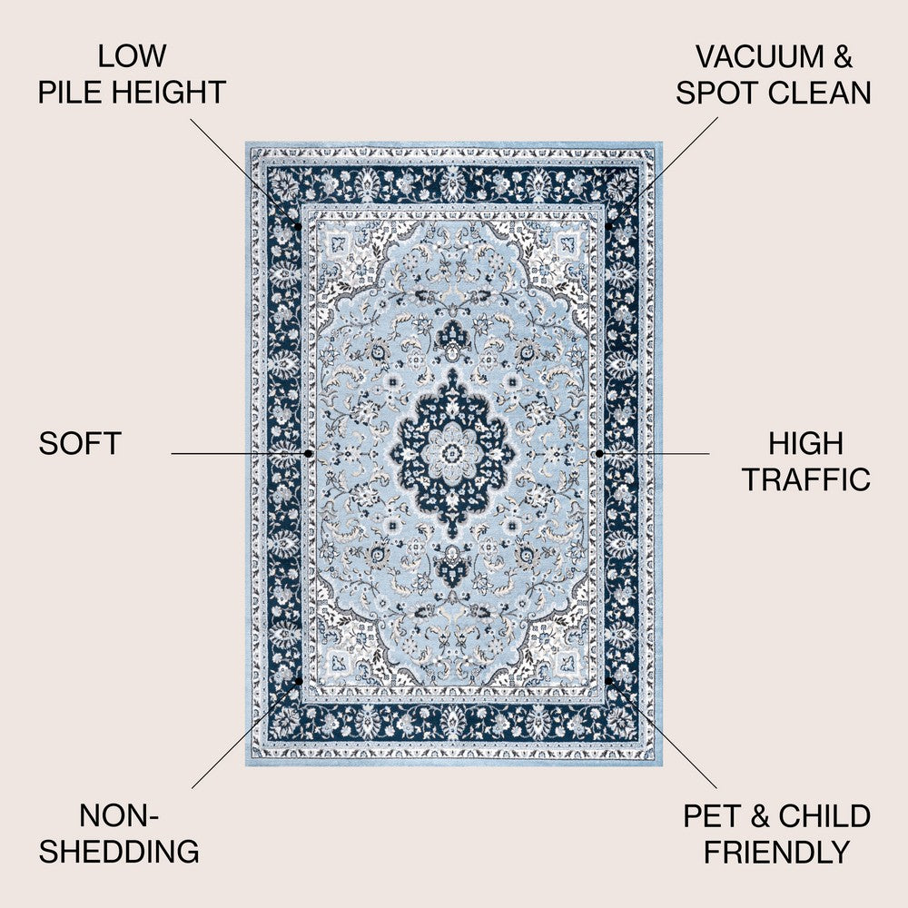 Gastre Palmette Modern Persian Floral Area Rug