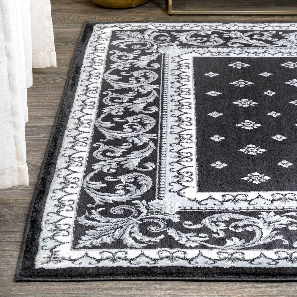 Luanza Acanthus French Border Area Rug
