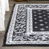 Luanza Acanthus French Border Area Rug