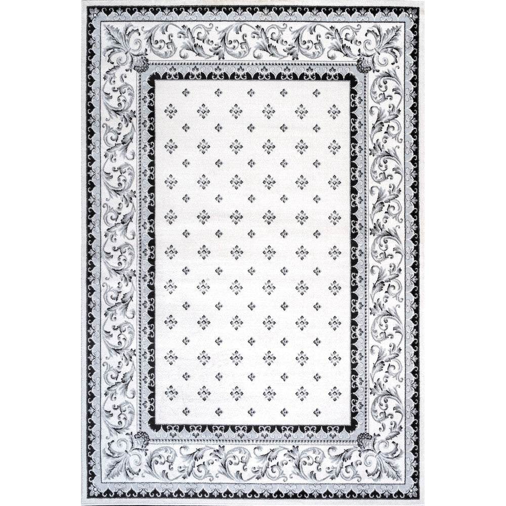 Luanza Acanthus French Border Area Rug