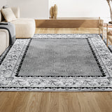 Luanza Acanthus French Border Area Rug