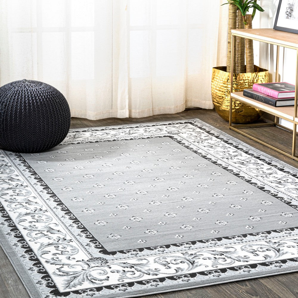 Luanza Acanthus French Border Area Rug
