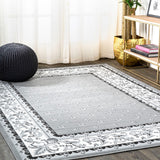 Luanza Acanthus French Border Area Rug