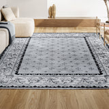 Luanza Acanthus French Border Area Rug