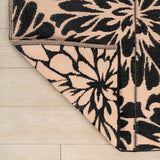 Oakhollow Modern Floral Foldable Waterproof Reversible Plastic Straw Area Rug