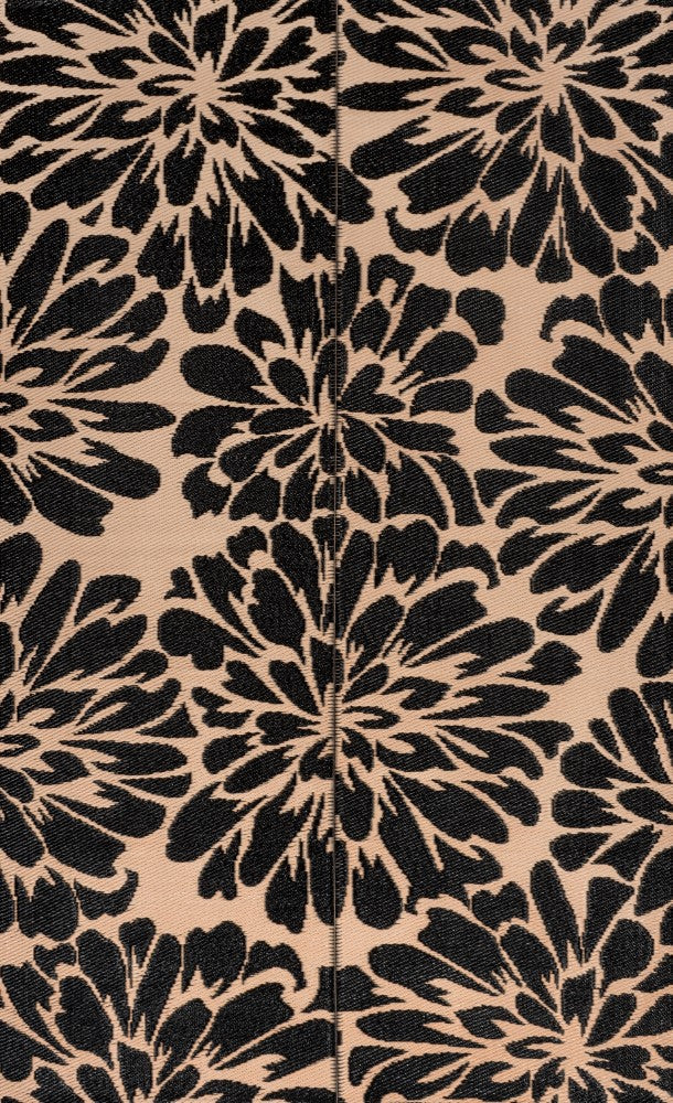 Oakhollow Modern Floral Foldable Waterproof Reversible Plastic Straw Area Rug