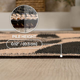 Rivermoss Classic Botanical Foldable Waterproof Reversible Plastic Straw Area Rug