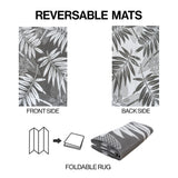 Rivermoss Classic Botanical Foldable Waterproof Reversible Plastic Straw Area Rug