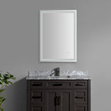 Mike Rectangular Frameless Anti-Fog Aluminum Front/Back-lit Tri-color LED Bathroom Vanity Mirror with Smart Touch Control