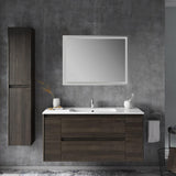 Mike Rectangular Frameless Anti-Fog Aluminum Front/Back-lit Tri-color LED Bathroom Vanity Mirror with Smart Touch Control