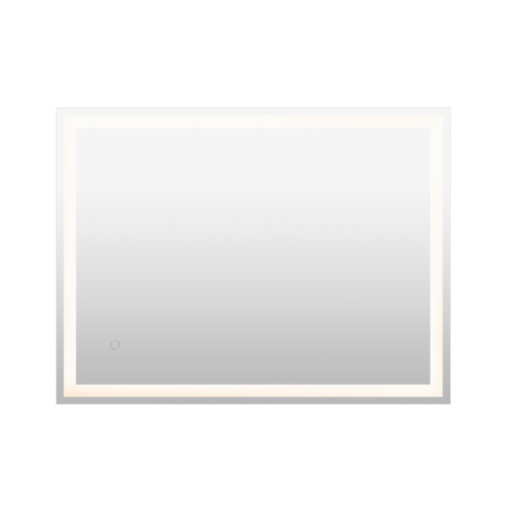 Mike Rectangular Frameless Anti-Fog Aluminum Front/Back-lit Tri-color LED Bathroom Vanity Mirror with Smart Touch Control