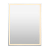 Mike Rectangular Frameless Anti-Fog Aluminum Front/Back-lit Tri-color LED Bathroom Vanity Mirror with Smart Touch Control