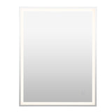 Mike Rectangular Frameless Anti-Fog Aluminum Front/Back-lit Tri-color LED Bathroom Vanity Mirror with Smart Touch Control