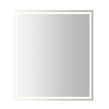 Mike Rectangular Frameless Anti-Fog Aluminum Front/Back-lit Tri-color LED Bathroom Vanity Mirror with Smart Touch Control