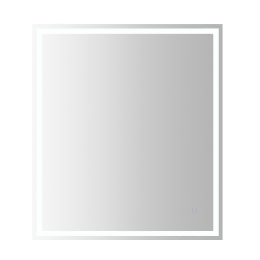 Mike Rectangular Frameless Anti-Fog Aluminum Front/Back-lit Tri-color LED Bathroom Vanity Mirror with Smart Touch Control