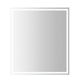 Mike Rectangular Frameless Anti-Fog Aluminum Front/Back-lit Tri-color LED Bathroom Vanity Mirror with Smart Touch Control