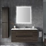 Mike Rectangular Frameless Anti-Fog Aluminum Front/Back-lit Tri-color LED Bathroom Vanity Mirror with Smart Touch Control