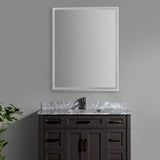 Mike Rectangular Frameless Anti-Fog Aluminum Front/Back-lit Tri-color LED Bathroom Vanity Mirror with Smart Touch Control