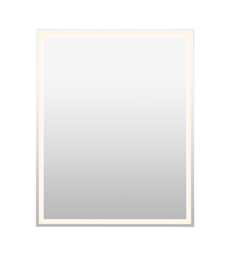 Mike Rectangular Frameless Anti-Fog Aluminum Front/Back-lit Tri-color LED Bathroom Vanity Mirror with Smart Touch Control