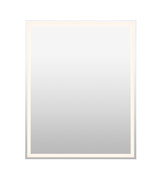 Mike Rectangular Frameless Anti-Fog Aluminum Front/Back-lit Tri-color LED Bathroom Vanity Mirror with Smart Touch Control