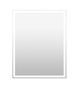 Mike Rectangular Frameless Anti-Fog Aluminum Front/Back-lit Tri-color LED Bathroom Vanity Mirror with Smart Touch Control