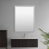 Mike Rectangular Frameless Anti-Fog Aluminum Front/Back-lit Tri-color LED Bathroom Vanity Mirror with Smart Touch Control