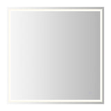 Mike Rectangular Frameless Anti-Fog Aluminum Front/Back-lit Tri-color LED Bathroom Vanity Mirror with Smart Touch Control