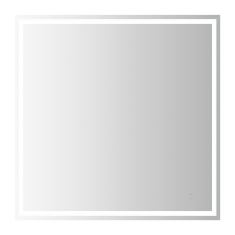 Mike Rectangular Frameless Anti-Fog Aluminum Front/Back-lit Tri-color LED Bathroom Vanity Mirror with Smart Touch Control