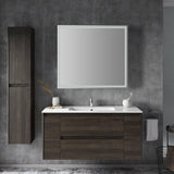 Mike Rectangular Frameless Anti-Fog Aluminum Front/Back-lit Tri-color LED Bathroom Vanity Mirror with Smart Touch Control